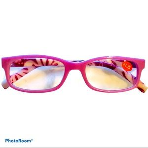 Pink Design Fashion Reading Glasses +1.75 NWT